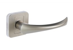 Klamka drzwiowa FENIKS rozeta kwadratowa nikiel satynowy(T-701-120 G5)