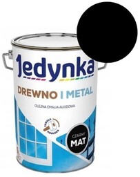 JEDYNKA Emalia Drewno i Metal czarny mat 5L