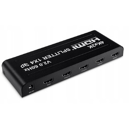 Rozgałęźnik HDMI 1/4 Splitter 4x TV Rozdzielacz Sygnału