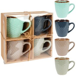 Kubki ceramiczne 250 ml 4 szt.