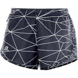 Salomon Damskie spodenki do biegania Agile Szary Grafitowy/biały