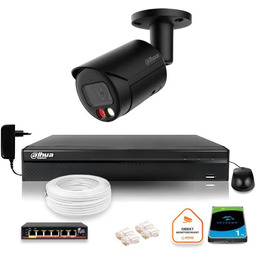 Dahua Zestaw monitoringu IP 4MPx 2K kamera czarna