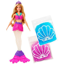 Barbie, lalka Syrena Brokatowy slime