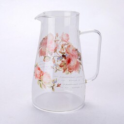 Decodoma Dzbanek szklany RÓŻE 1450 ml