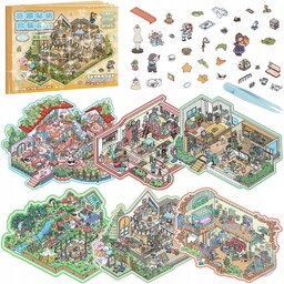 17x NAKLEJKI 3D SCENKI SCENICZNE ZESTAW NAKLEJEK ZRÓB