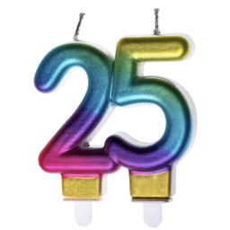 Świeczka liczba 25 galaxy - 1 szt.