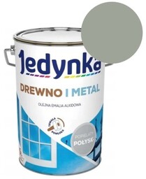 JEDYNKA Emalia Drewno i Metal popielaty połysk 5L