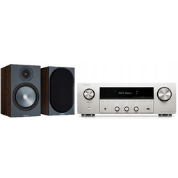Denon DRA-900H Silver Monitor Audio Bronze 100 Walnut