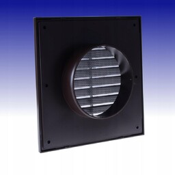 Kratka wentylacyjna 17x17 fi100 mm brąz kuchenna łazienkowa