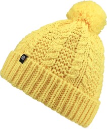 czapka zimowa damska HORSEFEATHERS MILENA BEANIE Banana Yellow