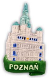 Ceramiczny magnes na lodówkę Poznań Ratusz