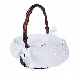 Serwetka Do Koszyczka Wielkanocnego Folk Haft Richelieu Bazie