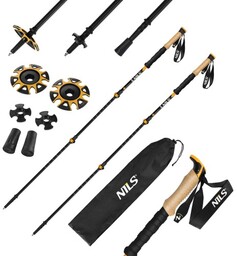 KIJE TREKKINGOWE W GÓRY WYTRZYMAŁE SOLIDNE KOMFORTOWE TREKKING