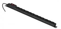 Activejet Listwa przeciwprzepięciowa COMBO/12gn/1,5m/cz (12 x UTE; 10