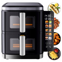 Frytkownica Podwójna Pionowa Beztłuszczowa Air Fryer 2800w 11l