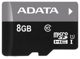 ADATA Karta pamięci MicroSDHC 8GB Class 10 AUSDH8GUICL10-R