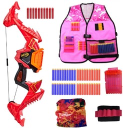 Nerf Elite Dragonpower łuk Skyblaze F0809 + różowa