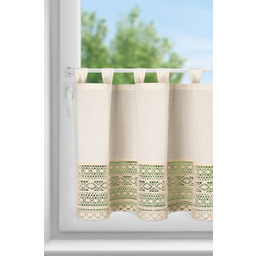 Eurofirany Zazdrostka 60x150 Maddeline beżowa jasna ażurowa ze