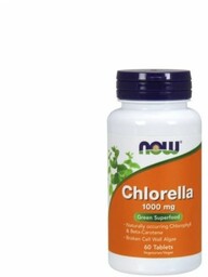 NOW FOODS Chlorella 1000 mg - rozerwane ściany