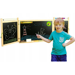 3MTOYS, Tablica magnetyczna 6w1 wisząca papier dodatki TS1