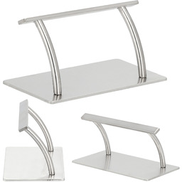 Podnóżek fryzjerski podstawa antypoślizgowa srebrny Flat Superior XL