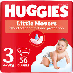 Huggies Little Movers, pieluchy, Disney, rozmiar 3, 4-9