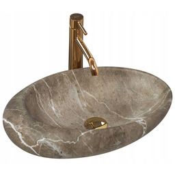 Umywalka Nablatowa Ceramiczna Rea Roxy Stone Nature Imitacja