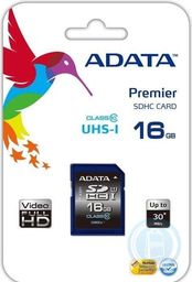 ADATA Karta pamięci 16GB SDHC UHS-1 Class 10
