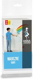 Anna Zaradna Magiczne Zestaw Gąbek, Biały, 3 Sztuki