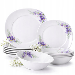 Serwis Obiadowy Zestaw Talerzy Na 12 Osób Komplet