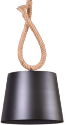 Polux Wisząca lampa salonowa ROPE 312853 sznur czarny