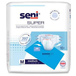 Seni Super Air M Pieluchomajtki dla dorosłych, 10