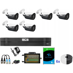 Zestaw Do Monitoringu 6 Kamer Analog BCS-TA25FSR4 Dom