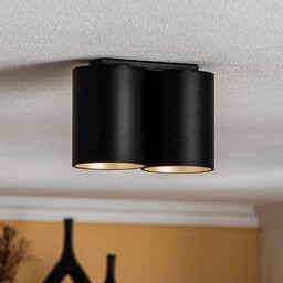 Nowodvorski Lighting Lampa sufitowa Eye Tone II, czarna/złota