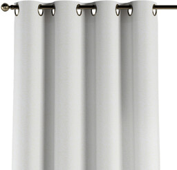 Zasłona na kółkach 1 szt., śmietankowa biel, listki,