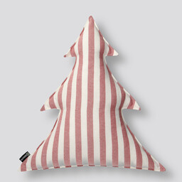 Poduszka Choinka 38x40cm, czerwono-białe pasy (1,5cm), 38x40x8cm, Quadro