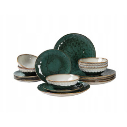 Serwis Obiadowy Ceramiczny 18 Elementów Dla 6 Osób