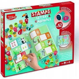 Creativ Kolorowe Stempelki Literki I Zwierzątka
