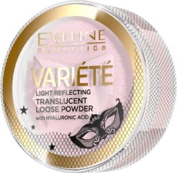 Eveline Cosmetics Variete, sypki puder odbijający światło, transparentny,