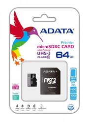 ADATA Karta pamięci microSDXC Premier 64GB UHS-1/class10 +