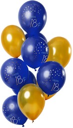 Folat Balon na 18. urodziny 12 sztuk niebieski