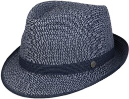 Kapelusz Classic Twotone Trilby by bugatti, niebieski, cm