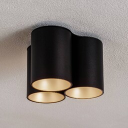 Nowodvorski Lighting Lampa sufitowa Eye Tone III, czarna/złota