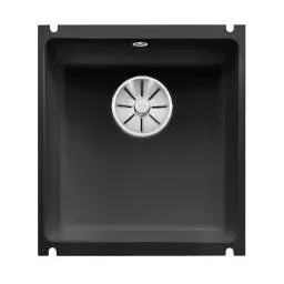 Blanco SUBLINE 375-U 523732 Ceramiczny Czarny Zlewozmywak prostokątny