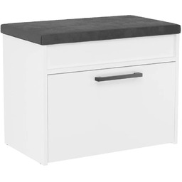 Edinos Biała Nowoczesna Szafka Na Buty Z Siedziskiem