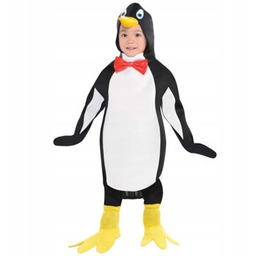Kostium Pingwin tunika nakładki na buty zwierzę 128cm