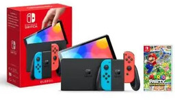 Nintendo Switch OLED Czerwono-niebieski + Mario Party Superstars