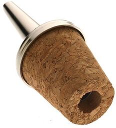Nalewak barmański stal naturalny korek zestaw 3 szt