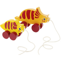 Trefl - Dinos: Triceratops, Wooden Toys, Bobaski