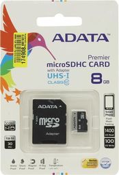ADATA Karta pamięci MicroSD SDHC 8GB Class 10